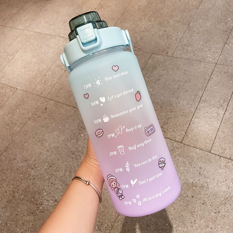 Stay Hydrated and Empowered with Our Motivational 2L Water Bottle