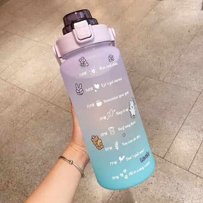 Stay Hydrated and Empowered with Our Motivational 2L Water Bottle