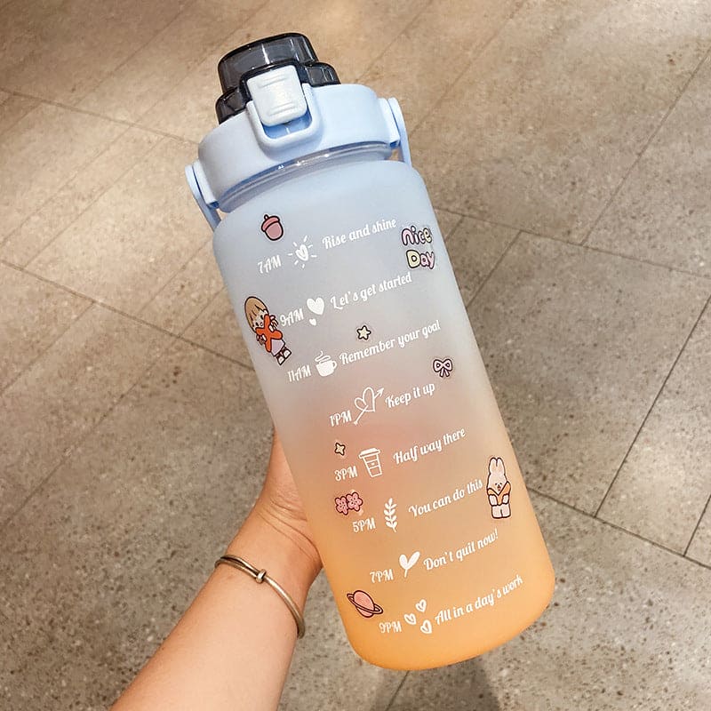 Stay Hydrated and Empowered with Our Motivational 2L Water Bottle