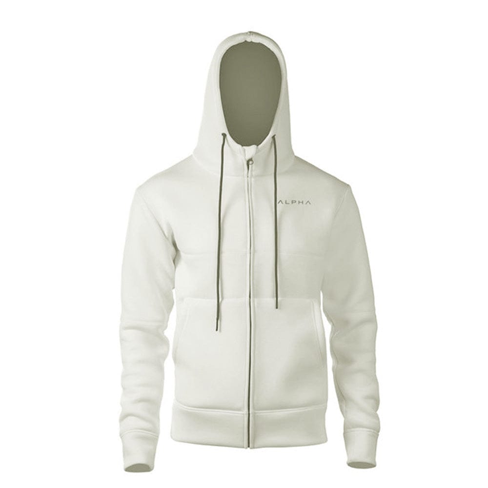 Alpha Style Hoodie: Fashionable Men's Zip-Up Sweatshirt