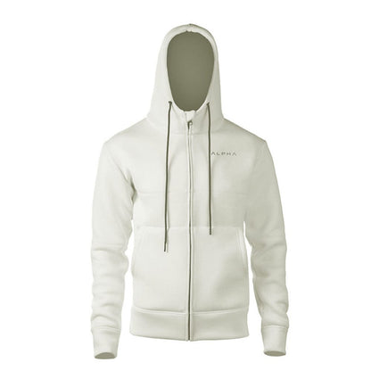 Alpha Style Hoodie: Fashionable Men's Zip-Up Sweatshirt